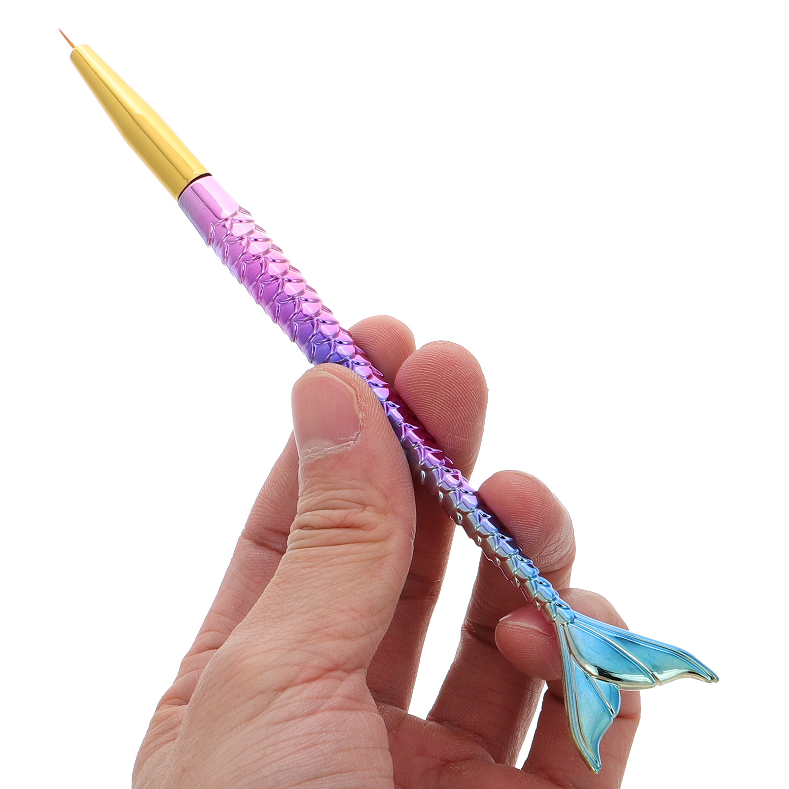 3Pcs Mermaid Tail Nail Art Lin - Detailing Brush Set ulasan dan harga