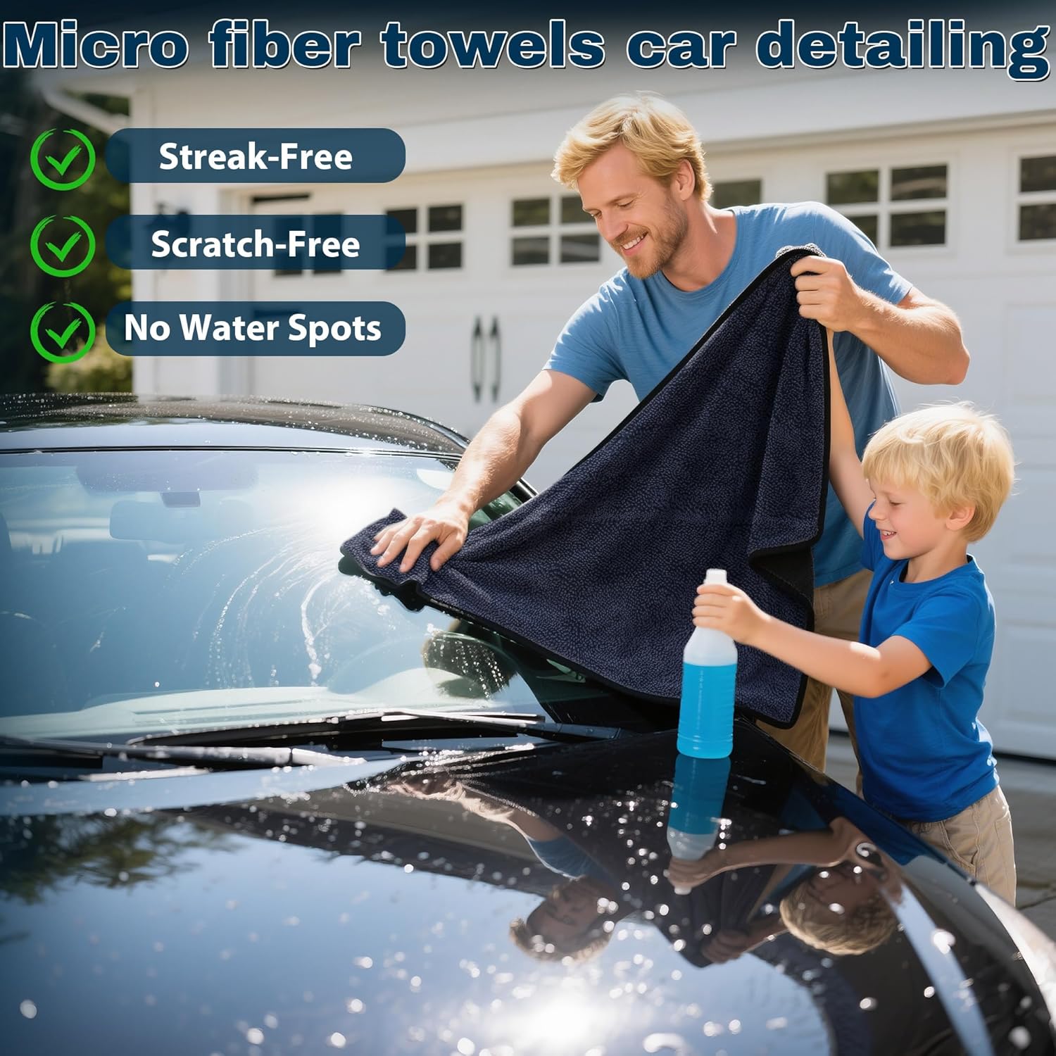 4PCS Microfiber Car Drying Tow - Microfiber Towel Detailing ulasan dan harga