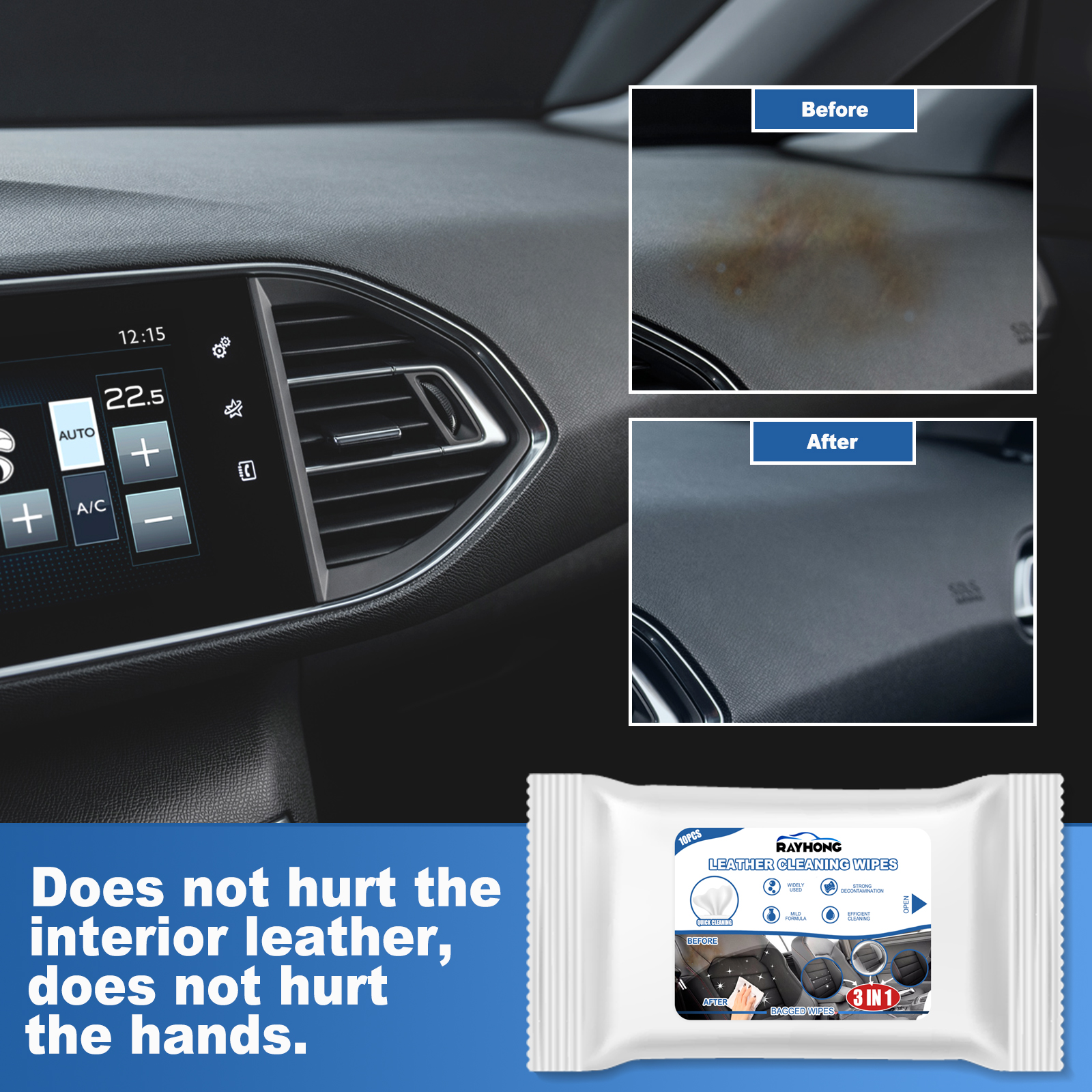 Rayhong Car Leather Cleaning W - Dirt Brush Interior ulasan dan harga