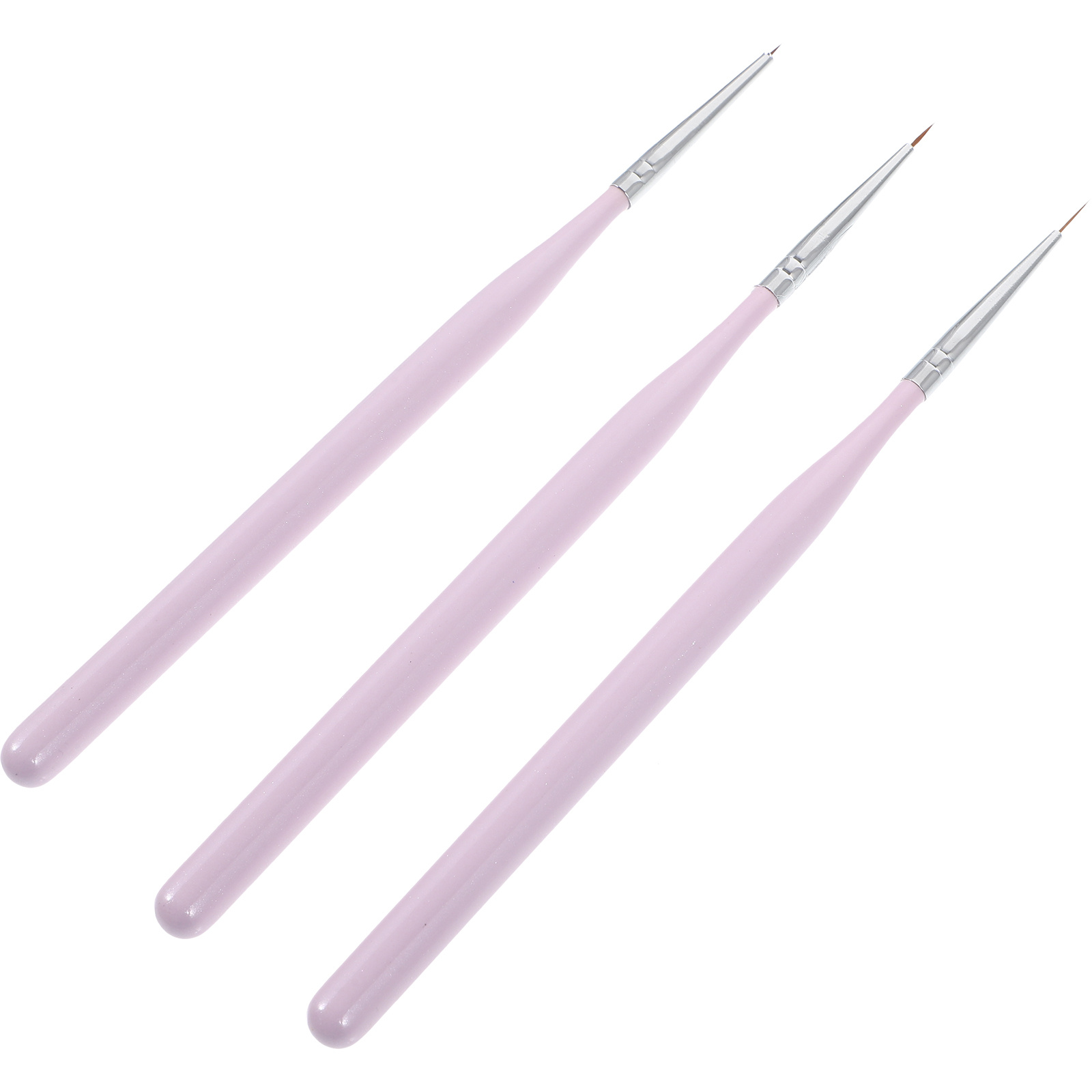 3Pcs Nail Art Brush Set Fine T - Detailing Brush Set ulasan dan harga