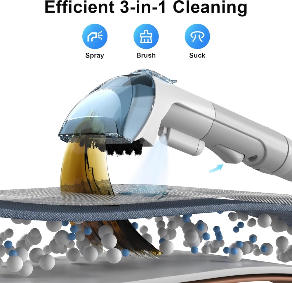 450W Carpet Cleaner Machine Up - Seat Cleaner Fabric ulasan dan harga