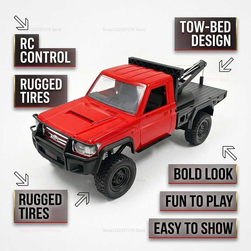 New MN82T RC Crawler 2.4G 4WD  - Dirt Brush Interior ulasan dan harga