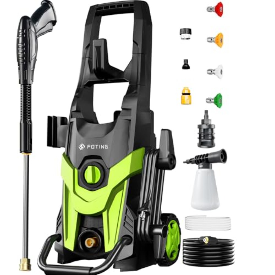 Power waher 4300PSI with 4 Qui - Foam Cannon Car Wash ulasan dan harga