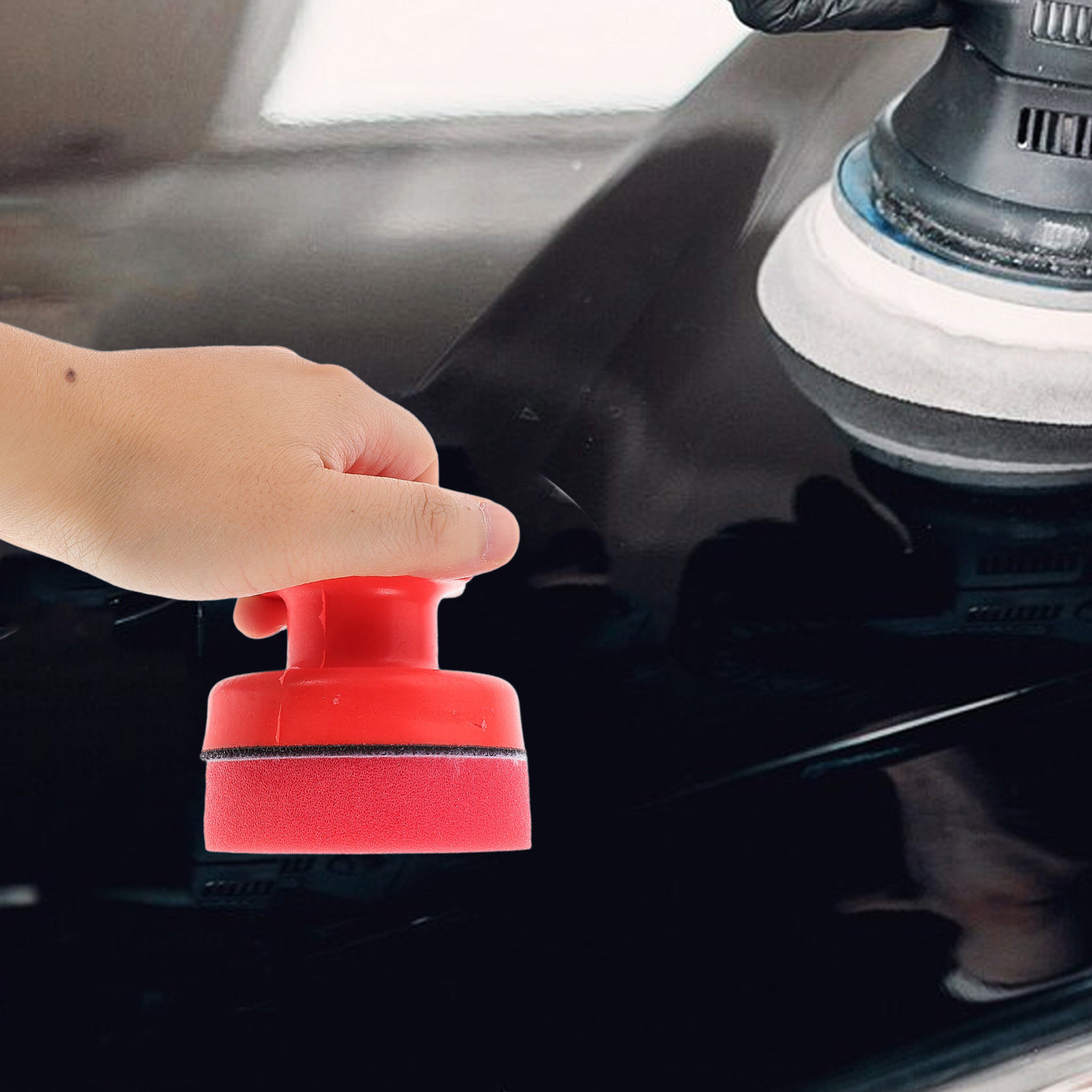 1Set Handheld Car Waxing Spong - Polish Pad Set Buffer ulasan dan harga