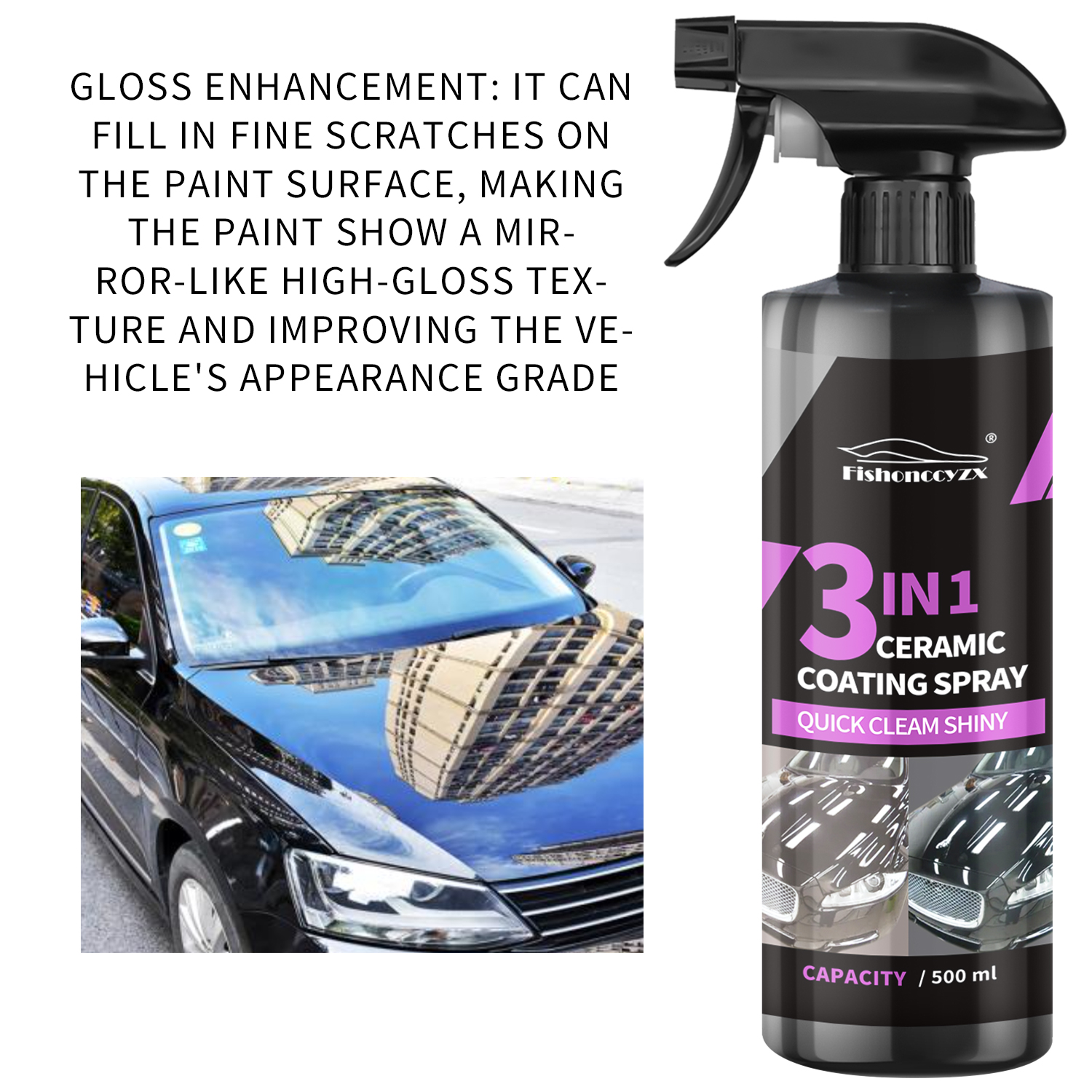 3 in 1 Car Ceramic Liquid Coat - Car Wax Ceramic Coating ulasan dan harga