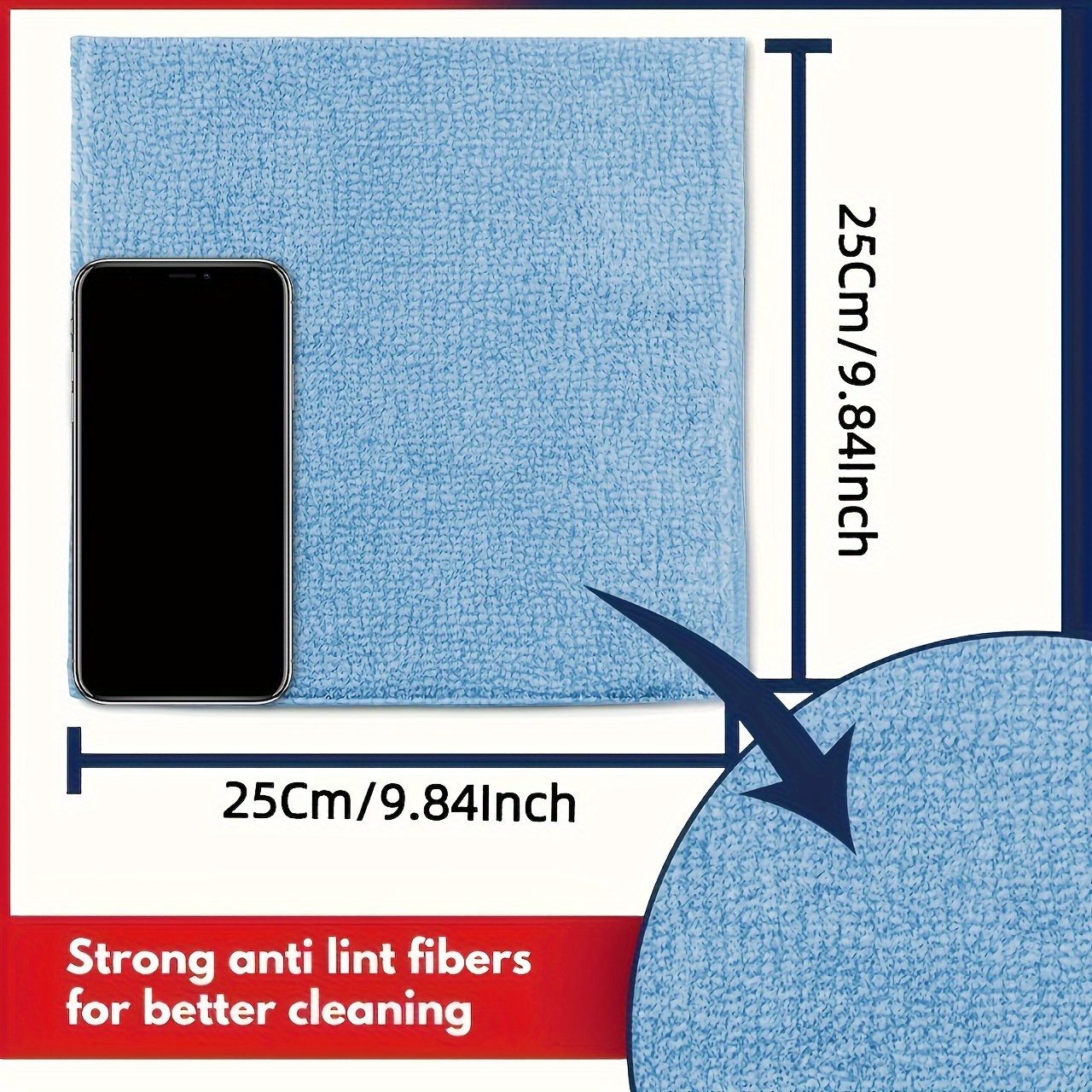 1-50pcs Light Blue Microfiber  - Microfiber Towel Detailing ulasan dan harga