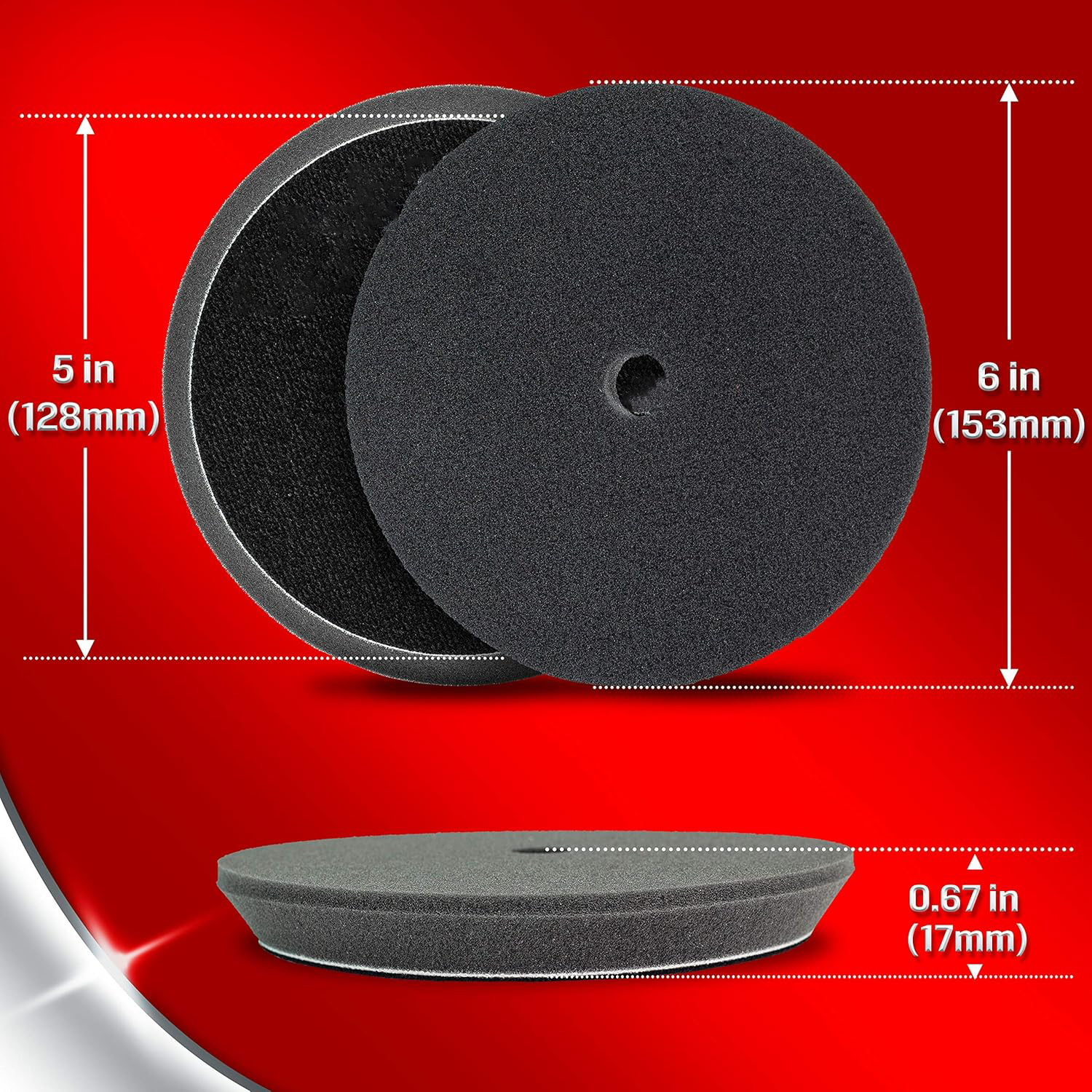 3pcs Polishing Pads, Orbital B - Polish Pad Set Buffer ulasan dan harga