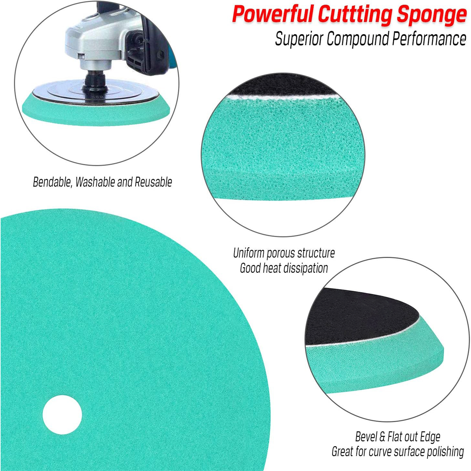 3pcs Polishing Pads, Orbital B - Polish Pad Set Buffer ulasan dan harga