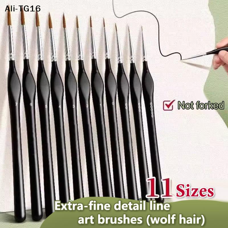【B11】11Pc Miniature Detail Pai - Detailing Brush Set ulasan dan harga