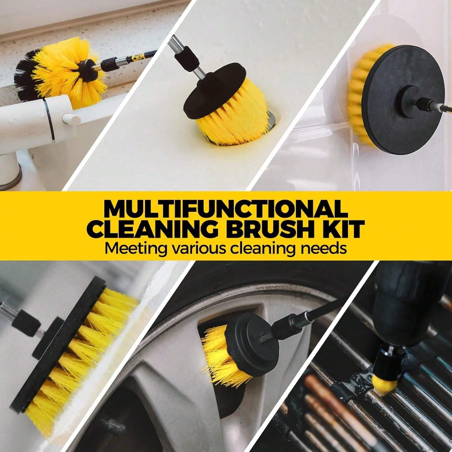 20Pack Drill Brush Attachments - Car Cleaning Brush ulasan dan harga