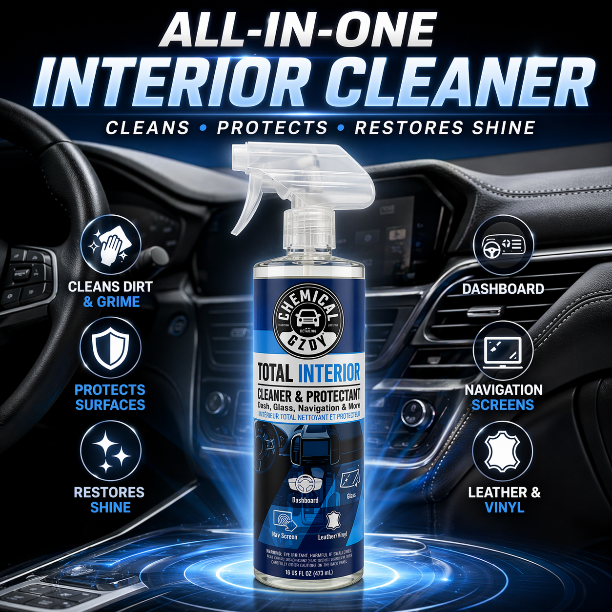 Total Interior Cleaner 473ml – - Leather Cleaner Interior ulasan dan harga