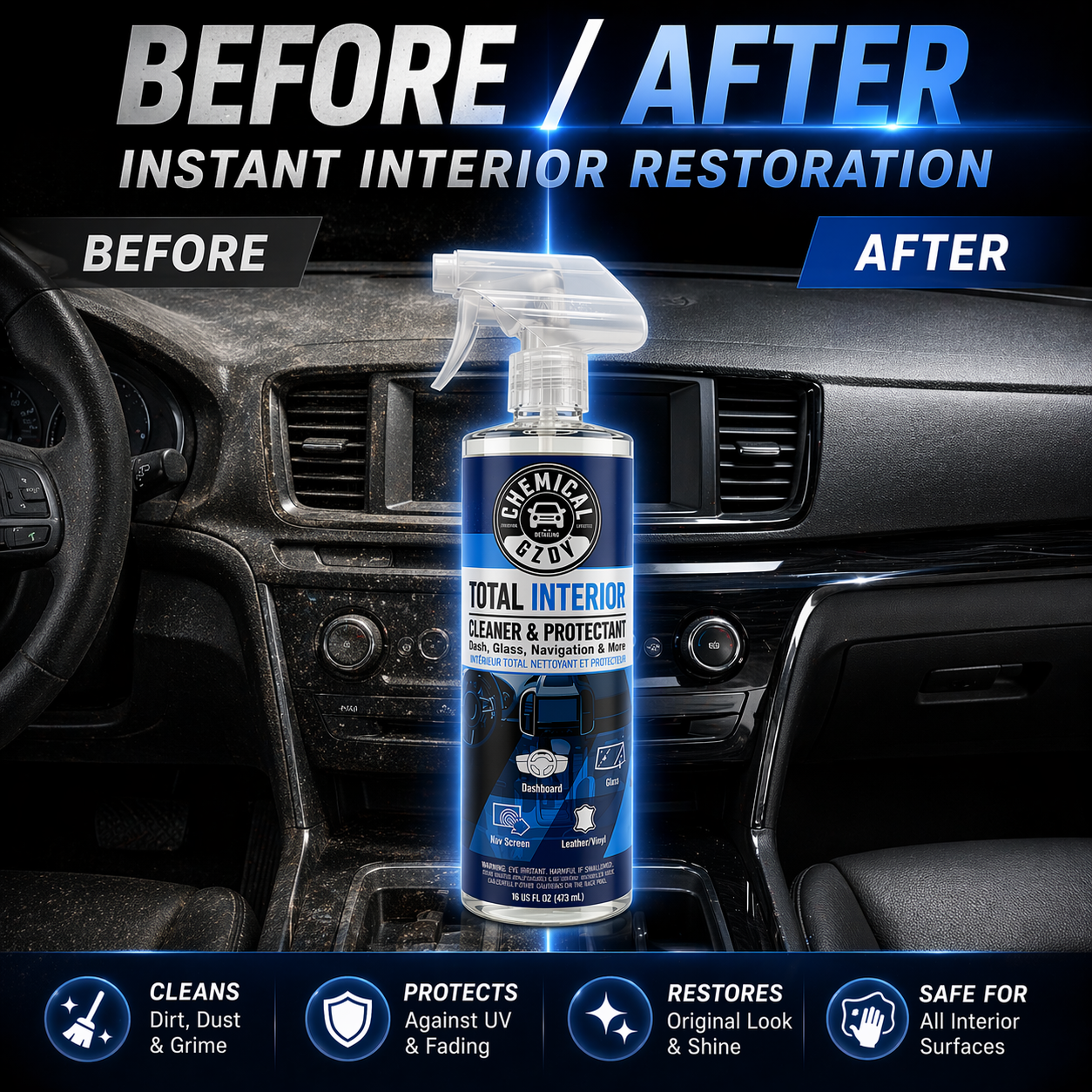 Total Interior Cleaner 473ml – - Leather Cleaner Interior ulasan dan harga