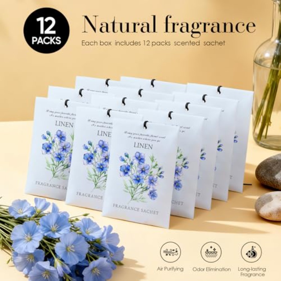Scented Sachet Bags - 12 Pack  - Odor Eliminator Car ulasan dan harga